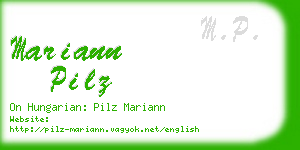 mariann pilz business card